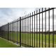 Black Metal Fence Panels Powder Coated 1.8m -- 2.4m Width For Long Time