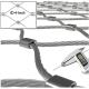 Flexible Diamond Wire Rope Mesh 1.2mm - 6.0mm Horizontal / Vertical Orientation