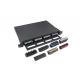 1U 96 Port HD Fiber Optic Patch Panel with 4 changeable adapter module