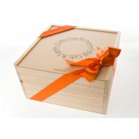 Natural Custom Unfinished Wooden Box , Processing Pine Storage Box With Lid