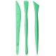 Green Plastic Painting Knives Acrylic Paint Accessories Art Kits For Adults OEM Avaliable