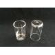 Transparent / Clear Quartz Glass Tube With Flat Bottom Custom Service Available