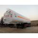 45000 Liters 3 Axle Fuel Delivery Truck Trailer , 45 Tons Fuel Tank Semi Trailer