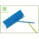 Durable Navy Blue Polka Dot Paper Straws , Long Wedding Paper Straws