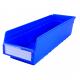 Plastic Storage Shelf Bins for Workshop Organizer Space Saver Workbench Crate Solid Box