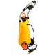 Yellow Portable 12L pressure eyewash equipment, portable emergency ABS eye wash station