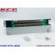Steel 24FO Fiber Optic Distribution Box , 24 Core 19'' Fiber Terminal Patch Panel