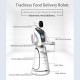 White Restaurant Service Robot Lithium Battery AC100 Food Delivery Robot