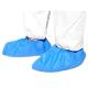 Waterproof Blue Disposable Shoe Covers Convenient With Diamond Embossed