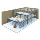 3 Levels Industrial Mezzanine Floors , Blue / Orange Platform Storage Systems