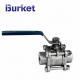 XYMTB Manual Stainless Steel welding 304 316 1/4-4 Inch triplet Three-piece Ball Valve