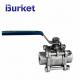 XYMTB Professional low pressure manual 3-piece stainless steel ball valve for dyeing machine