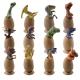 12 PCS Mini Dinosaur Egg Figure Set Hand Painted Realistic Multi Colored Jurassic Age Figure Toy