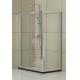 Self - Cleaning Square Shower Enclosure Aluminum Alloy Matte Silver 6MM Tempered Glass