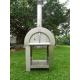 830mm 720mm Stainless Steel  Fired Pizza Oven With Trolley