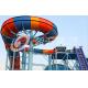 Giant Customized Boomerang Fiberglass Water Slides Outdoor Amusement Water Park