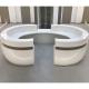 OEM Round Airport Reception Desk Solid Surface Reception Counter