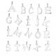 925 Sterling Silver Alphabet Letter Necklace Pendant Personalized Initial Charms Jewelry