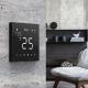 12V Home Smart Thermostat Black Color Modbus RS485 Protocol