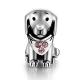 Puppy Dog Animal Charms Crystal Jewelry 925 Sterling Silver Bead Fit Pandora Bracelets