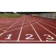 IAAF Standard Synthetic Rubber Running Track Flooring For Sports Games Red Color