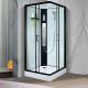Tempered Glass Steam Shower Cubicle Steam Hydro Massage With Seat