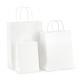 Gift Shopping Handle Paper Bags Custom Luxury Black White Brown Kraft Paper