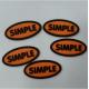 Eco Friendly 3D Badge PVC Silicone Rubber Labels Heat Transfer Customized