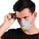 Anti Dust Cup FFP2 Mask Anti Odour With Yellow Color Head Straps No Maintenance