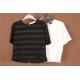 Lounge Ladies Striped Cotton Tops Black And White Striped Shirt