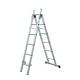2x6 Lightweight 6063 Aluminum Extension Ladder 5.5kg Easily Carried