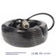 Black IP67 Waterproof Cable For Cctv Security Camera Heat Resistant