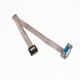 D Sub To 10 Pin Socket Flat Grey Ribbon Cable 28 AWG With Strain Relief