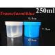 100ml 150ml 250ml 500mlml PP Cosmetic Jar Translucent clear blue 16oz Plastic ointment Cosmetic Pots