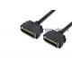 Black SCSI Data Cable MDR 50 Pin Male To MDR 50 Pin For Servo Motor