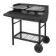 40*41 cm * 2 Cooking Area Steel BBQ Grill for Outdoor Patio Garden Deck Backyard Party
