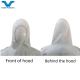 Stretch Able Durable White Coveralls No Shoe Cover For Safety Gear