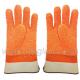 Orange Fluorescent PVC Dipped Gloves,Safety Cuff