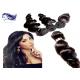 Free Shedding  Human Brazilian Hair Extensions Natural Double / Strong Weft