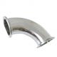 RTS Sanitary Elbow Pipe Fitting 90 Deg Elbow Stainless Steel 90 Degree Clamp Connection