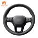 30*15*5 cm Custom Hand Sewing Black PU Leather Steering Wheel Cover for Honda Civic 11th gen 2022