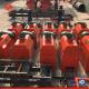 Red Color Double Roller Fertilizer Granulator High Speed Long Service Time