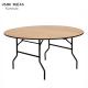 Metal 6ft Folding Table Round Wooden Table Set Hotel Furniture For Event