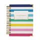 Spiral Bound Daily Weekly Planner Beautiful Paper Cover With Metal Corner Protected