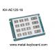 16 Keys Stainless Steel Metal Numeric Keypad In 4x4 Matrix , Vandal proof
