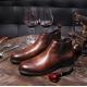 Fashion Flats Mens Leather Dress Shoes Black Oxford Dress Shoes Hollow Out Breathable