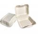 Conjoined Sugarcane Pulp Packaging Biodegradable Disposable Lunch Box