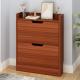 Modern 6 Pair 17cm Width Two Tier Slimline Shoe Cabinet For Entryway