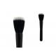 Black Long Handle Flat Top Brush Buffer Makeup Brush With White Black Nylon Hair