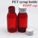 100ml 120ml Cough Syrup Bottle Oral Liquid Plastic Bottle PET Empty Round Amber Syrup Plastic Bottle